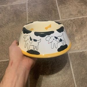 TRISH RICHMAN for AT HOME Decorative Homewares Cute Design Vintage Dog Bowl